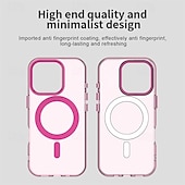billige iPhone-etuier-Magnetisk adsorpsjonsdeksel AirTag iPhone 16/15/14/13/12 Pro Max Plus PC Metall sjokkbeskyttende bakdeksel med trådløs lading og kamerabeskyttelse