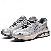 Χαμηλού Κόστους Ανδρικά Sneakers-ανδρικά αθλητικά παπούτσια τρεξίματος λευκά και πορτοκαλί με ελαφρύ πλέγμα – ευέλικτα αθλητικά παπούτσια για μπάσκετ και καθημερινή χρήση