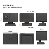 preiswerte Projektoren-Projektor H713-Lösung 1080 Auflösung 2gg16gb Autofokus automatisch Trapez Unterstützung 4k Wiedergabe Bluetooth Sprachfernbedienung Unterstützung große Spiele seidiger 450 Lumen tagsüber nutzbar Real
