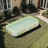 cheap Pools, Hot Tubs &amp; Supplies-3/4-Layer Inflatable Monster Pattern Swimming Pool - Family Size, Thick PVC Material, Easy Storage &amp; Transport, Perfect for Outdoor Water Fun, Summer Parties, and Backyard Entertainment, Pool Floats