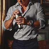 economico Camicie di lino-Per uomo Camicia in cotone e lino Semplice Vacanza Nero Bianco Rosa Grigio Manica Lunga Bavero Estate Primavera Abbigliamento