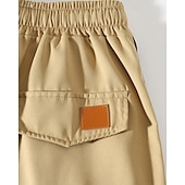economico Classico-Per uomo Pantaloncini cargo Shorts Pantaloncini Estivi Coulisse Elastico in vita Multi-tasche Semplice Comodità Indossabile Lunghezza al ginocchio All&#039;aperto Sport Quotidiano Moda Casual Nero Cachi