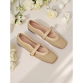 cheap Women&#039;s Flats-Women&#039;s Gold Mesh Mary Jane Flats – Elegant Low Heel Date Shoes with Buckle Strap for Casual Outings and Daily Wear