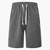 preiswerte Shorts-Herren Sportliche Shorts Sweat-Shorts Shorts Sommershorts Tasche Kordelzug Elastischer Bund Einfach Komfort Atmungsaktiv Kurz Outdoor Sport Klassisch Lässig Schwarz Armeegrün