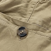 economico Classico-Per uomo Pantaloncini cargo Shorts Pantaloncini Estivi Coulisse Elastico in vita Multi-tasche Semplice Comodità Indossabile Lunghezza al ginocchio All&#039;aperto Sport Quotidiano Moda Casual Nero Cachi