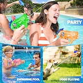 economico Giochi d&#039;Acqua-Mini pistola ad acqua per bambini piccoli - confezione da 4/2 confezioni, piccole pistole ad acqua da 5-7 m di lunga gittata, super pistola ad acqua, pistola blaster, giocattolo acquatico per esterni,