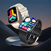 abordables Montres connectées-QX7 Montre intelligente 1.85 pouce Smartwatch Montre Connectée Bluetooth Rappel sédentaire Réveil Calendrier Compatible avec Smartphone Femmes Hommes Rappel de Message Podomètre Cadran de montre