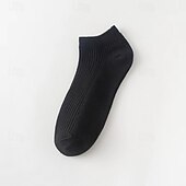 economico calzini da uomo-Per uomo 10 coppie Pacchi Multipli Calzini Calzini da Corsa Calzini Casual Nero Bianco Colore Semplice Vacanza Sport &amp; Outdoor Quotidiano Base Medio Primavera Autunno Moda Casual