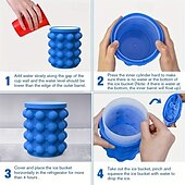 cheap Pools, Hot Tubs &amp; Supplies-1pc, Plastic Ice Bucket, Quick Cold Preservation Ice Maker, Ice Making Wine Containers, Size Ice Bucket Circular Ice Maker, Commercial Ice Maker, Summer Essential