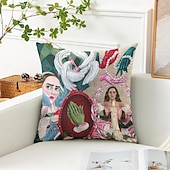 abordables Taies d&#039;Oreiller-Housse de coussin décoratif en forme de cœur 1PC housse de coussin carrée douce pour canapé pour chambre salon canapé chaise