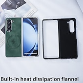 お買い得  サムスン用ケース-電話 ケース 用途 Apple AirTag Zフォールド7 Zフォールド6 Z Fold 5 Z Fold 4 Z Fold 3 バックカバー ワイヤレス充電をサポート 耐衝撃 PC PUレザー
