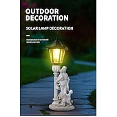 preiswerte Landschaftslichter-1 pc led outdoor landschaft lichter engel umarmung buch mutter und kind harz anhänger lampe hof garten rasen pfad park landschaft lampe dekorative lampe