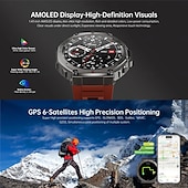economico Smartwatch-696 DM58 Smart Watch Fitness Tracker Monitor del Sonno Promemoria Chiamata Bluetooth Android iOS Faccia Personalizzata 1,43