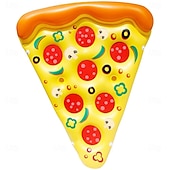 cheap Outdoor Activity-71-inch Giant Inflatable Pizza Pool Float For Adults With Cup Holder - X-Large Durable PVC Pool Floatie For Adults Quick-Dry &amp; Ultra-Portable Pool Rafts Pizza Party Decor Lounger For Beach Parties