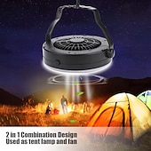 billiga Campingljus &amp;amp; lyktor-1 st utomhuscamping multifunktionellt fläktljus usb aaa batteridriven dubbelfunktionsmodell, kan hängas, handhållet tält, fiske, kontor och hemmabruk