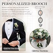お買い得  卒業-パーソナライズされた卒業ピンブローチ、カスタムフォトチャーム、最高の結婚式卒業記念お悔やみギフト、記念日や誕生日、友人、家族に最適