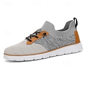 cheap Men&#039;s Sneakers-Men&#039;s Knit Athletic Sneakers – Lightweight Breathable Running and Walking Shoes for Gym, Work and Travel