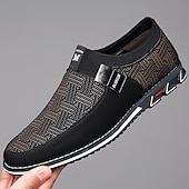 billige Uformelt-svarte slip-on joggesko for menn med teksturert design – komfortable sko for fritids- og hverdagsbruk