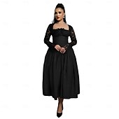 levne Šaty-Retro 50. léta Polední Šaty Plesové šaty Krajka Inspirováno Regency Dámské Karneval Plesová maškaráda Svatební Koktejlový večírek Šaty Dospělé Šaty Celý rok