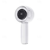 cheap Fans-Foldable Desktop &amp; Handheld Portable Cooling Fan Crystal Clear Transparent Mini Fan 100-Speed LED Digital Display
