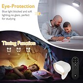 お買い得  パックライト-壁掛けライト 1個 磁気タッチ RGB 調光 USB充電 リモコンコントロール 360度回転 ベッドサイド 壁画 階段 読書灯