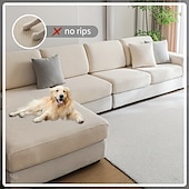 cheap Sofa Cover-1pc Stretch Sofa Seat Cover Universal Jacquard Soft Polar Fleece Slipcover Easy to Clean &amp; Durable
