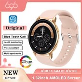 お買い得  スマートウォッチ-696 CY29 スマートウォッチ 1.32 インチ スマート·ウォッチ ブルートゥース 歩数計 着信通知 睡眠サイクル計測器 と互換性があります Android iOS 女性 ハンドフリーコール メッセージ受信通知 IPX-0 42mmウォッチケース