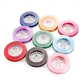 economico kit per la creazione di perline-Cordino elastico in cristallo colorato da 0,5 mm, cordino per infilare perline anti-sfilacciamento per accessori fai da te per gioielli, materiali per perline per braccialetti
