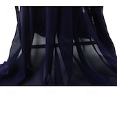 cheap Wedding Guest Wraps-Shawls Women&#039;s Wrap Bolero Shrug Coats / Jackets Elegant Sun Protection Long Sleeve Chiffon Wedding Wraps With Pure Color For Formal Spring &amp; Fall dress to impress 2025