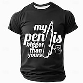preiswerte Lustige T-Shirts für Männer-Herren Humor für Erwachsene T Shirt Kurzarm T-Shirt 3D-Druck Rundhalsausschnitt Hemd Mode Täglich Basic Straße Lässig Täglich Schwarz Rote Blau Sommer Frühling Ganzjahres Bekleidung S M L XL XXL XXXL