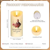 Χαμηλού Κόστους Αναμνηστικό Δώρο-εξατομικευμένο αναμνηστικό κερί led προσαρμοσμένα δώρα συμπάθειας για την απώλεια αγαπημένων προσώπων, κομψό φως ανάμνησης για τη διακόσμηση του υπνοδωματίου του σπιτιού, φόρο τιμής σε αγαπημένα πρόσωπα που πέρασαν