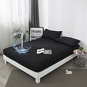 abordables Parures de draps-Protector de matelas imperméable Housse de matelas ajustée Protéger le lit Reine Pleine Roi Housse de lit protectrice douce Draps ajustés respirants confortables Protection à 5 côtés contre les