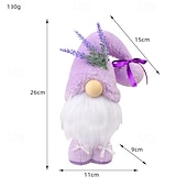 preiswerte Event &amp; Party Supplies-Muttertagswichtel-Deko, lila stehende gesichtslose Wichtelpuppe, Tischfigur für Mama, süßes Weihnachtsregal-Dekor-Geschenk für sie