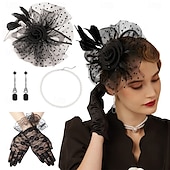 cheap Accessories and More-1920s The Great Gatsby Flapper Headband Bead Bracelet Earrings The Great Gatsby Retro Sparkling Glitter Crystal / Rhinestone Women&#039;s Carnival Valentine&#039;s Day Masquerade Party Evening Wear Masquerade
