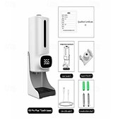 cheap Soap Dispensers-Soap Dispenser Automatic Liquid Soap Dispensers Infrared Hand Temperature Measurement with Liquid Soap Dispenser Wall-Mounted for Home Schools and Communities