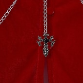abordables Capas &amp; Capa-Retro Antiguo Medieval Renacimiento Capa capa con capucha Feria del Renacimiento Bruja Hombre Mujer Vikingo Real Steampunk Víspera de Todos los Santos Carnaval Fiesta LARP Feria Ren Adulto Capa