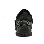 voordelige Casual Sneakers-Voor heren Sneakers Rivierschoenen Canyoning PU Leder Netstof Ademend Comfortabel Anti-slip Veters Zwart Donker paars Blauw Zomer Lente