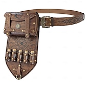 billige Tilbehør og mer-Kostymer i middelalderstil Renessanse Midjebelte Beltepose Magisk flaske kriger Vikinger Herre Dame Unisex Halloween Maskerade Ytelse LARP Voksne Belte Veske Magisk flaske