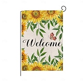 Недорогие Садовые флаги, Баннер-Флаг для сада с подсолнухами летом 12 x 18 дюймов флаги для двора и патио маленькие садовые флаги для улицы уличные флаги праздничные садовые флаги
