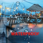 Χαμηλού Κόστους Αδιάβροχες κουρτίνες-Αδιάβροχη Εξωτερική Κουρτίνα Ιδιωτικότητα Κουρτίνες Πατιό Ολισθηρές Κουρτίνες Πέργκολας Γαζωμένες 3D Τοπίο Διακοπών Στην Θάλασσα Για Κιόσκι Μπαλκόνι Βεράντα Γιορτή 1 Πάνελ