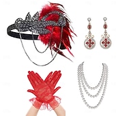 olcso Kiegészítők és még sok más-1920-as évek A nagy Gatsby Flapper fejpánt A nagy Gatsby Toll Retro Csillogó glitter Kristály / Strassz Jelmez Női Farsang Álarcos mulatság Április bolondja Party estélyi viselet Álarcos mulatság