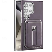 preiswerte Samsung-Handyhülle-Handy Hülle Handyhüllen Für Apple AirTag S25 S25 Plus S25 Ultra S24 Ultra S24 Plus S24 S23 Ultra Rückseite Magnetische Adsorption Mit Ständer Magnetisch Unterstützt kabelloses Laden Retro PC PU-Leder