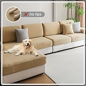 cheap Sofa Cover-1pc Stretch Sofa Seat Cover Universal Jacquard Soft Polar Fleece Slipcover Easy to Clean &amp; Durable