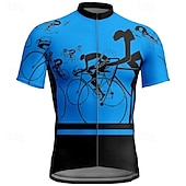abordables Maillots pour hommes-Homme Maillot de cyclisme Manche Courte Cyclisme T-shirt Maillot avec 3 poches arrière VTT Vélo tout terrain Respirant Séchage Rapide Design Anatomique Évacuation de l&#039;Humidité Jaune Rouge Bleu