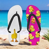 billiga Semester Sandaler-flip flops med anktryck för män – rolig och avslappnad stil för strandpromenader, sommarfester utomhus och slappa vid poolen