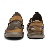 זול סנדלים חיצוניים-סנדלי גברים - עיצוב רשת נושם, סגנון נינוח לנסיעות יומיות והרפתקאות חוצות קלות