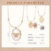 cheap For Women-Open And Close Album Necklace Customized Photo Collection Mother And Daughter/Couple/Friend/Bestie Exclusive Memory Mother&#039;s Day Valentine&#039;s Day Christmas Birthday Gift For Mother Wife Girlfriend