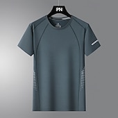 levne Topy-Pánské Dağcı Tişörtü Dağcı Gömleği Krátký rukáv Tričkový Tričko Tričko s krátkým rukávem Tričko Top Venkovní Rychleschnoucí Polyester Tmavě šedá Černá Světle šedá Tělocvična Lezení Kempování a