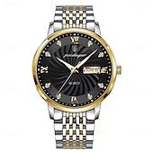 cheap Quartz Watches-Luxury Brand Man Watch Waterproof Luminous Date Week Men&#039;s Quartz Wristwatch Stainless Steel Fashion Sports Men Watches
