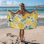 זול סטים של מגבות חוף-מגבת חוף מודפסת, שמיכת חוף קלת משקל נטולת חול, אידיאלית לנסיעות, בריכה ושימוש חיצוני